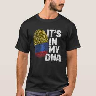 It's in my DNA  Colombia Colombian National Flag T-Shirt
