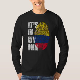 It's In My Dna Colombia Flag Colombian T-Shirt