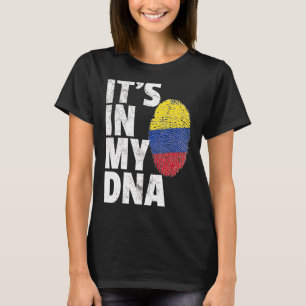 It's In My Dna Colombian Colombia Flag Souvenir T-Shirt