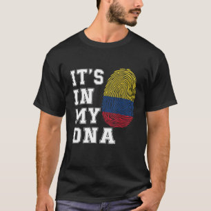 It's In My DNA Colombians Proud Colombia Flag T-Shirt