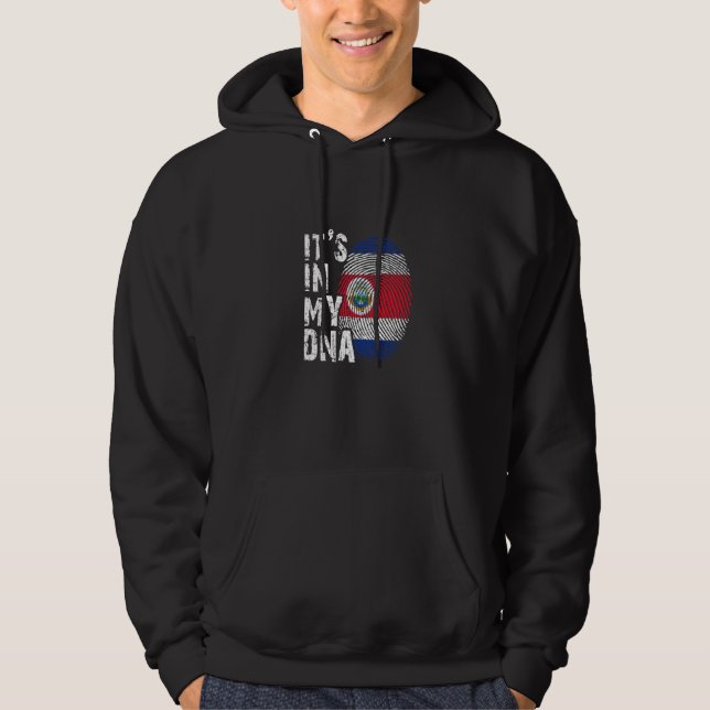 It's In My Dna Costa Rica Latin America Central Am Hoodie (Front)