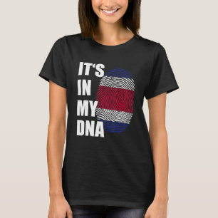 It's In My DNA Costa Rican Fingerprint Roots Costa T-Shirt