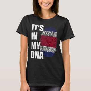 It's In My DNA Costa Rican Fingerprint Roots Costa T-Shirt