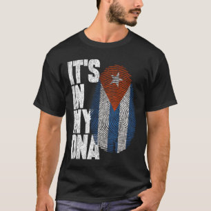 It's In My DNA Cuban Shirt Proud Gift Cuba Flag