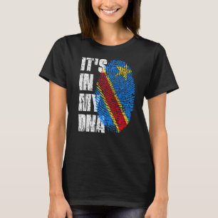 It's In My Dna Democratic Republic Of The Congo Fl T-Shirt