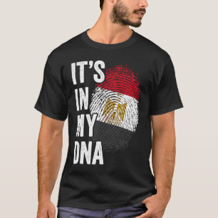 ITS IN MY DNA Egypt Flag Egyptian Roots Pride Gene T-Shirt