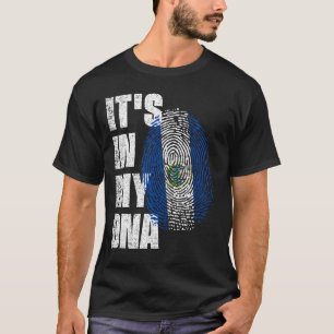 IT'S IN MY DNA El Salvador Flag T-Shirt
