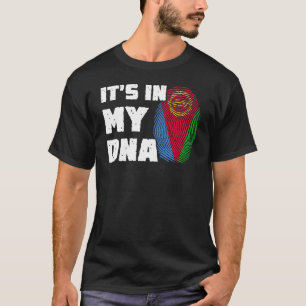 It's In My DNA Eritrea Flag Fingerprint Men Women T-Shirt