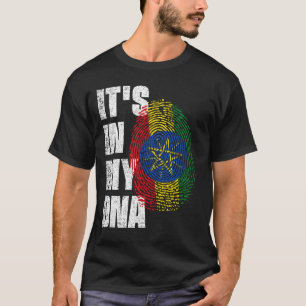 IT'S IN MY DNA Ethiopia Flag T-Shirt