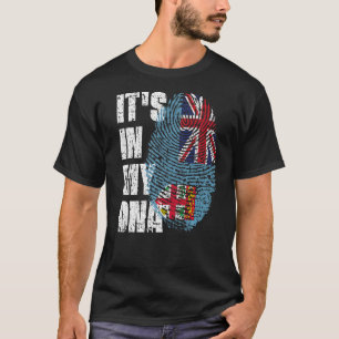 It's In My Dna Fiji Flag Fijian T-Shirt