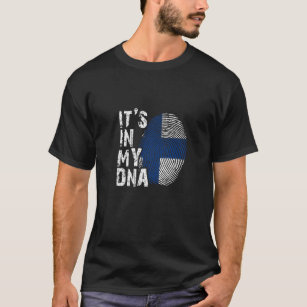 It's In My DNA Finland Finnish Helsinki Flag Engli T-Shirt