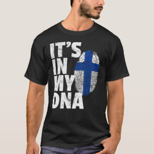 Its In My Dna Finland Flag Pride National Country T-Shirt