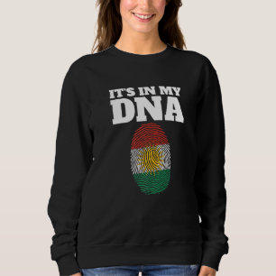 It's In My Dna Flag Of Kurdistan Fingerprint Kurd Sweatshirt
