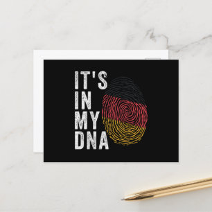 It's In My DNA - Germany Flag Postcard