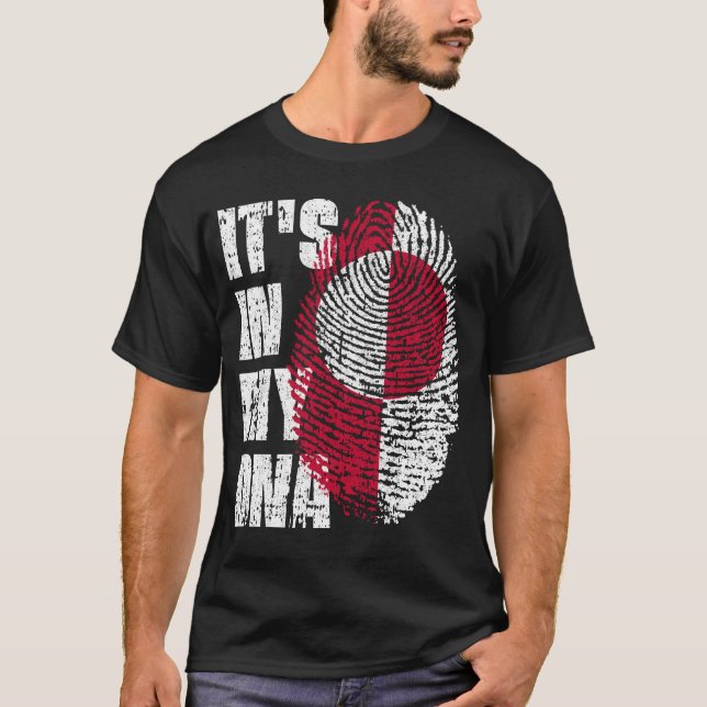 IT'S IN MY DNA Greenland Flag Boy Girl Gift T-Shirt (Front)