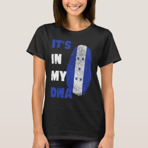 IT'S IN MY DNA HONDURAS PRIDE FINGERPRINT HONDURAN T-Shirt
