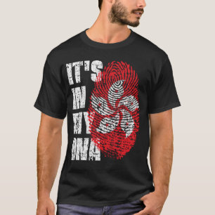 IT'S IN MY DNA Hong Kong Flag Boy Girl Gift T-Shirt