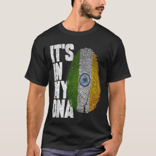 It's In My DNA indian Shirt Proud Gift india Flag
