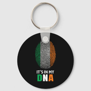 It's In My Dna Ireland Irish Flag Gifts Men Women  Keychain