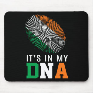 It's In My Dna Ireland Irish Flag Gifts Men Women Mouse Pad