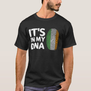 It's In My DNA Irish Flag Fingerprint Ireland T-Shirt