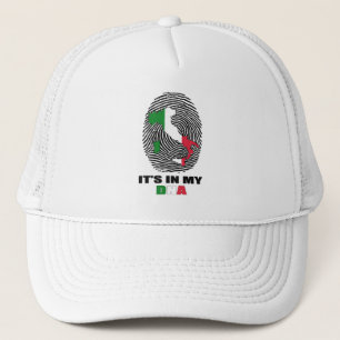 It's In My DNA Italy Patriotic Proud Italian Trucker Hat