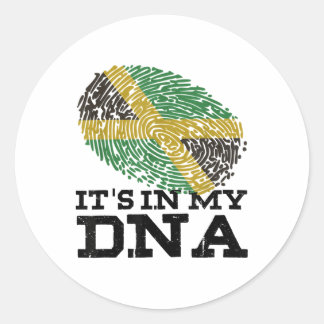 Its In My Dna Jamaican Jamaica Flag Vacation Gifts Classic Round Sticker