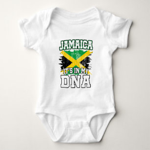 It's In My DNA Jamaican Pride Jamaica Flag Lover Baby Bodysuit