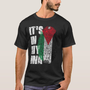 IT's IN MY DNA Jordan Flag Jordanian T-Shirt
