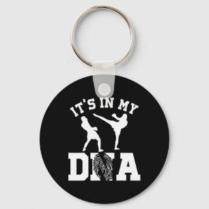 It's In My Dna Kickboxing Gifts Keychain