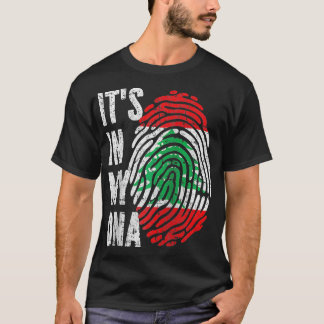 ITS IN MY DNA Lebanon Flag Lebanese Raglan Basebal T-Shirt