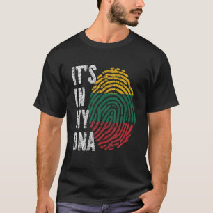 IT's IN MY DNA Lithuania Flag Men Women Lithuanian T-Shirt