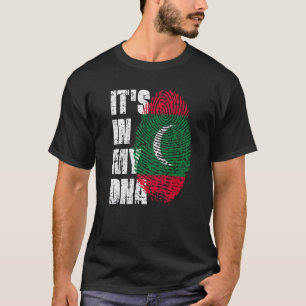 It's In My Dna Maldives Flag Maldivesian T-Shirt