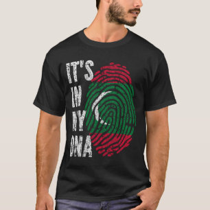 IT'S IN MY DNA Maldives Flag Men Women Kids T-Shirt