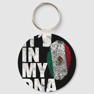 It's In My Dna Mexican Mexico Flag Cinco De Mayo S Keychain
