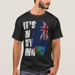 IT'S IN MY DNA Montserrat Flag Boy Girl Gift T-Shirt