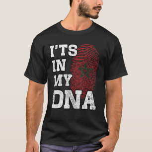 It's In My DNA Moroccan Fingerprint Proud Morocco  T-Shirt