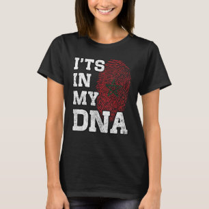 It's In My DNA Moroccan Fingerprint Proud Morocco  T-Shirt