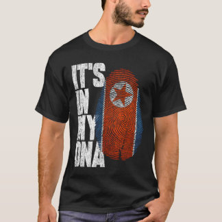 It's In My DNA North Korean Proud North Korea Flag T-Shirt