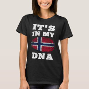 Its In My DNA Norway Flag Norwegian T-Shirt