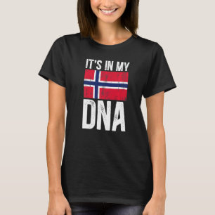 It's In My Dna Norwegian Flag Norway Country T-Shirt