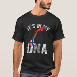 IT's IN MY DNA Norwegian Norway Flag Pride Men Wom T-Shirt