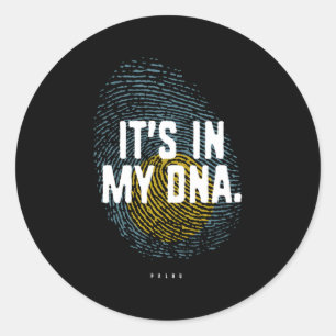 It'S In My Dna Palau Flag Palauan Roots Classic Round Sticker