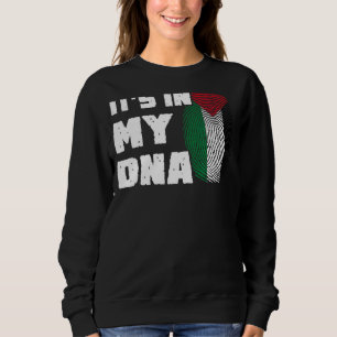 It's In My DNA Palestine Flag Fingerprint Men Wome Sweatshirt
