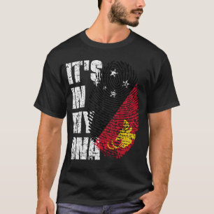 IT'S IN MY DNA Papua New Guinea Flag Boy Girl Gift T-Shirt