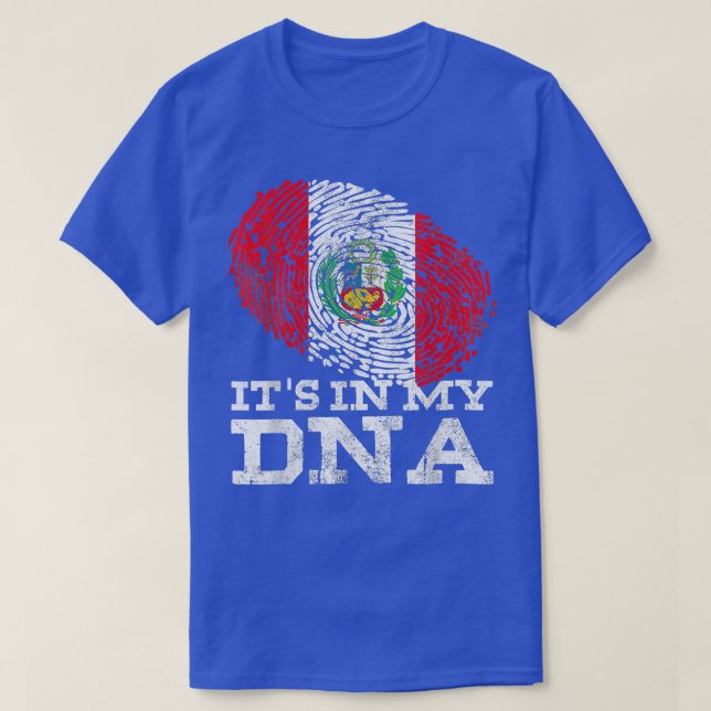 It's In My Dna Peruvian Gifts Hispanic Bandera De  T-Shirt (Design Front)