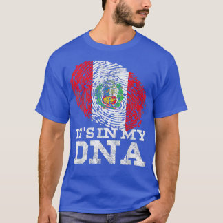 It's In My Dna Peruvian Gifts Hispanic Bandera De  T-Shirt
