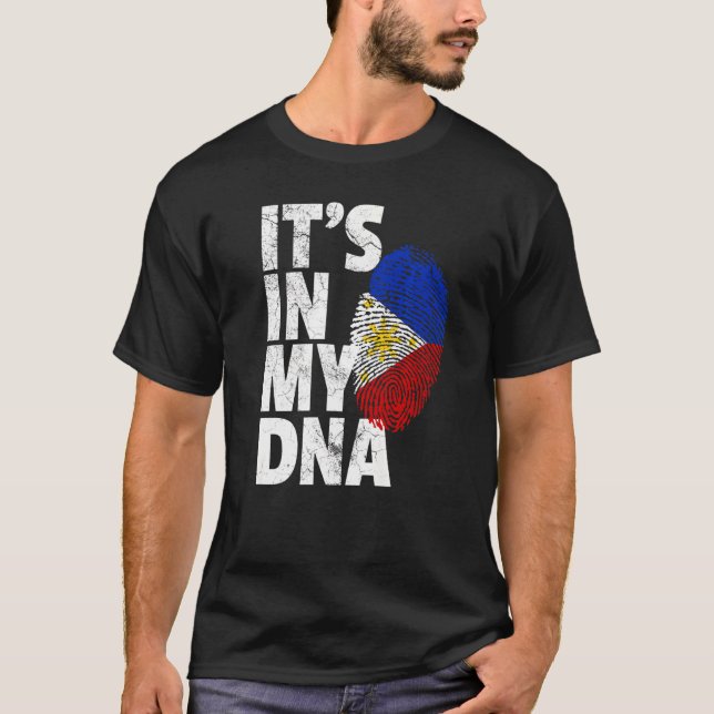 It's In My Dna Philippines Flag   Souvenir Home T-Shirt (Front)