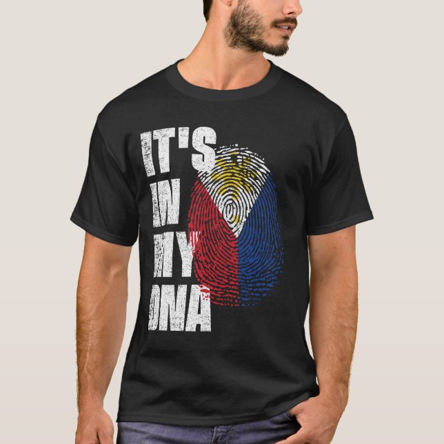 IT'S IN MY DNA Philippines Flag T-Shirt (Front)