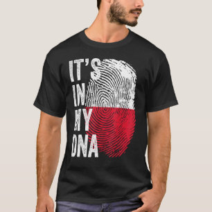 It's In My Dna Polish Flag Poland Soccer Team T-Shirt